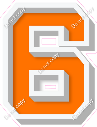 VA 18" Individuals - Flat Orange 6