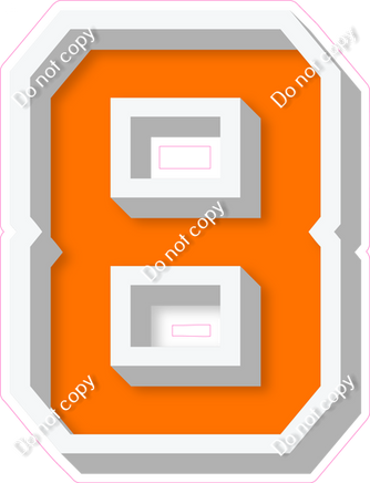 VA 18" Individuals - Flat Orange 8