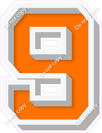 VA 18" Individuals - Flat Orange 9