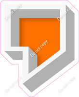 VA 18" Individuals - Flat Orange Apostrophe