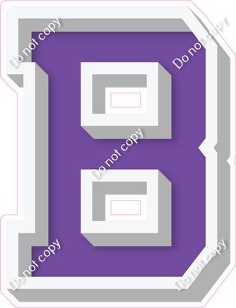 VA 18" Individuals - Flat Purple B