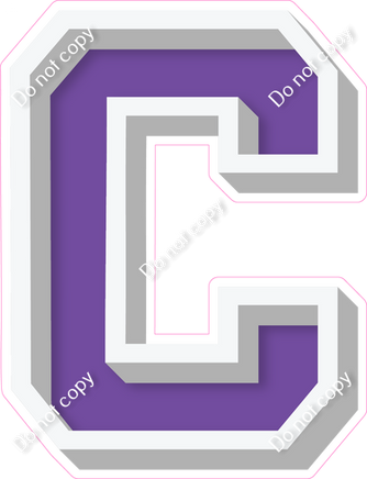 VA 18" Individuals - Flat Purple C