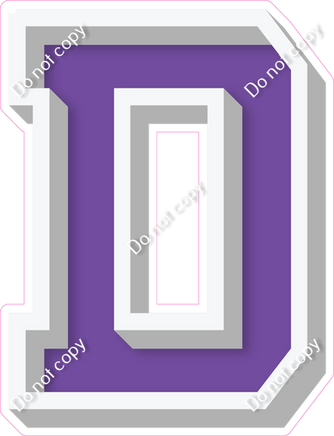 VA 18" Individuals - Flat Purple D