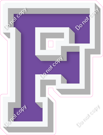 VA 18" Individuals - Flat Purple F