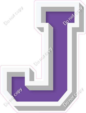 VA 18" Individuals - Flat Purple J