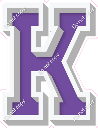 VA 18" Individuals - Flat Purple K