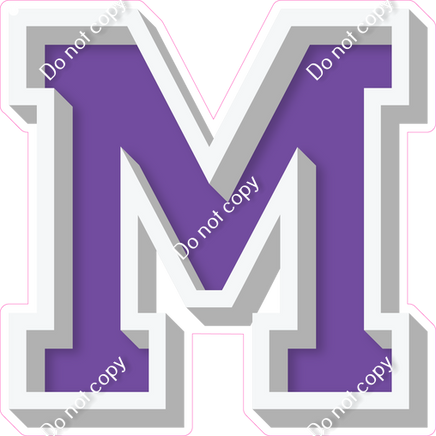 VA 18" Individuals - Flat Purple M