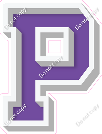 VA 18" Individuals - Flat Purple P