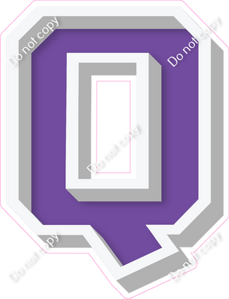 VA 18" Individuals - Flat Purple Q