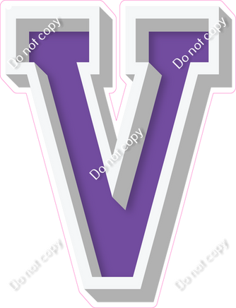 VA 18" Individuals - Flat Purple V