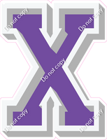 VA 18" Individuals - Flat Purple X