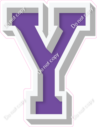 VA 18" Individuals - Flat Purple Y