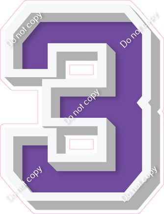 VA 18" Individuals - Flat Purple 3