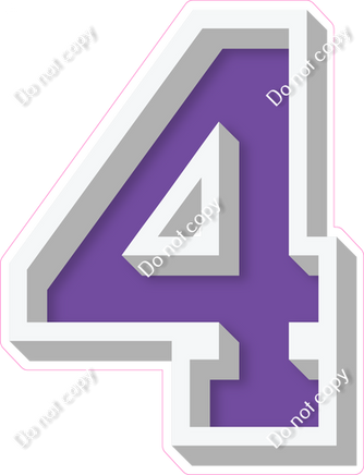 VA 18" Individuals - Flat Purple 4