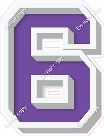 VA 18" Individuals - Flat Purple 6