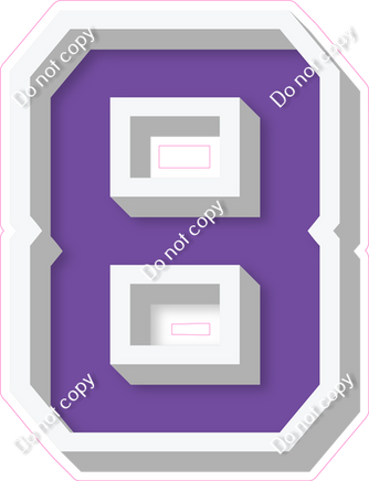 VA 18" Individuals - Flat Purple 8