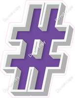 VA 18" Individuals - Flat Purple #