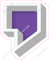 VA 18" Individuals - Flat Purple Apostrophe