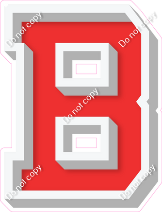 VA 18" Individuals - Flat Red B