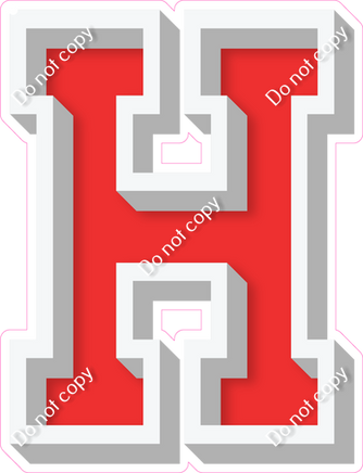 VA 18" Individuals - Flat Red H
