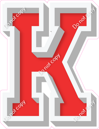 VA 18" Individuals - Flat Red K