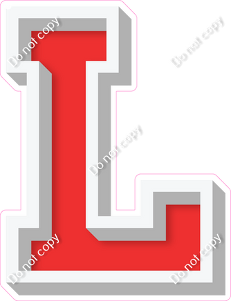 VA 18" Individuals - Flat Red L