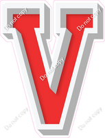 VA 18" Individuals - Flat Red V