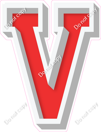 VA 18" Individuals - Flat Red V