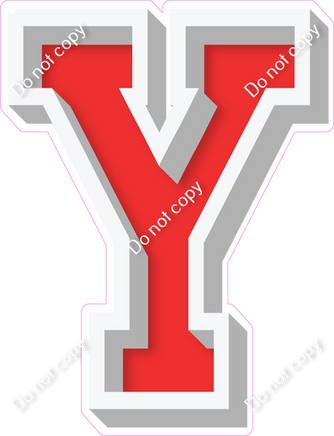 VA 18" Individuals - Flat Red Y
