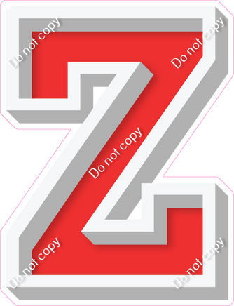 VA 18" Individuals - Flat Red Z