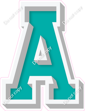 VA 18" Individuals - Flat Teal A