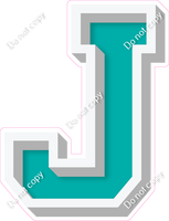 VA 18" Individuals - Flat Teal J