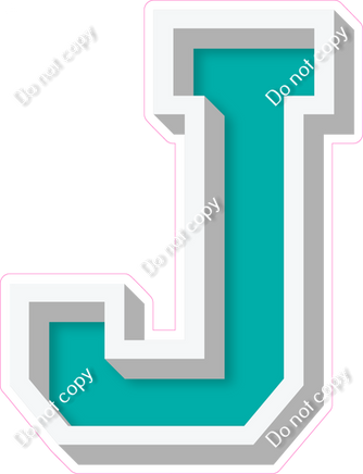 VA 18" Individuals - Flat Teal J