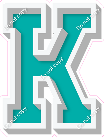 VA 18" Individuals - Flat Teal K