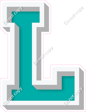 VA 18" Individuals - Flat Teal L