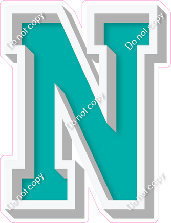 VA 18" Individuals - Flat Teal N