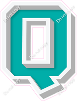 VA 18" Individuals - Flat Teal Q