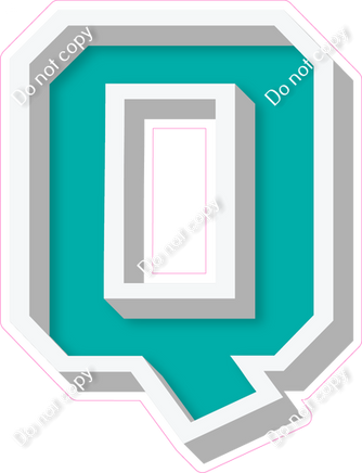VA 18" Individuals - Flat Teal Q