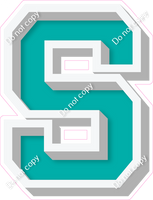 VA 18" Individuals - Flat Teal S