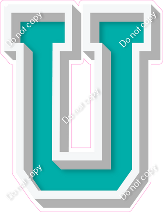 VA 18" Individuals - Flat Teal U