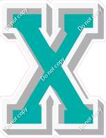 VA 18" Individuals - Flat Teal X