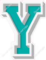VA 18" Individuals - Flat Teal Y