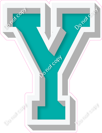 VA 18" Individuals - Flat Teal Y
