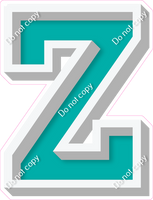 VA 18" Individuals - Flat Teal Z