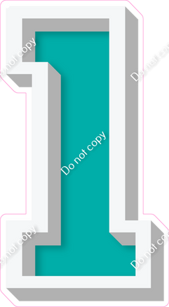 VA 18" Individuals - Flat Teal 1