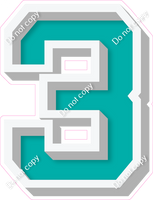 VA 18" Individuals - Flat Teal 3