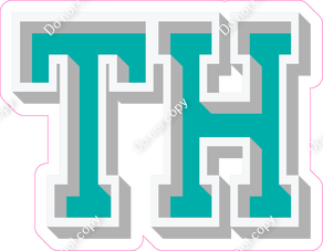 VA 18" Individuals - Flat Teal TH