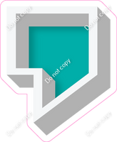 VA 18" Individuals - Flat Teal Apostrophe