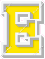 VA 18" Individuals - Flat Yellow E