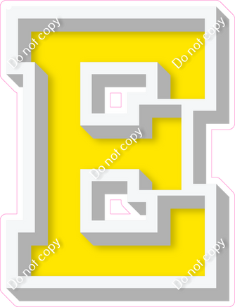 VA 18" Individuals - Flat Yellow E